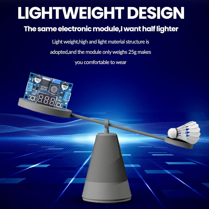 Seloky LM2596 Adjustable DC-DC Step-Down Buck Converter Module with LED