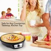 nutrichef Electric Crepe Maker & Griddle - Easy Clean Detachable