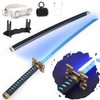 RENGENG Light Up Muichiro Sword, 40 Inches Rechargeable Plastic Anime
