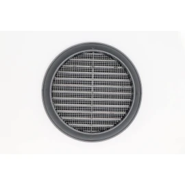 Graphite/Gray 5" Inch Round Ventilation Grille with Insect mesh. (Duct 5Ø / Grille 6Ø) Ventilation Applications. Indoor and Outdoor Vent Cover. Available 3 Sizes / 4 Colors.