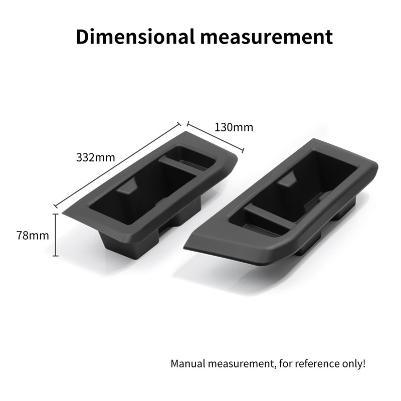 SMABEE 2PCS Rear Cup Holder Inserts for 2024 2025 Toyota