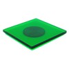 Transparent Green Acrylic Sheet (12" x 12", 1/16" / 1.5mm)