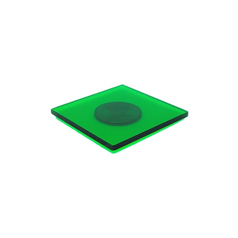 Transparent Green Acrylic Sheet (12" x 12", 1/16" / 1.5mm)