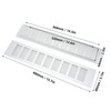 2 Pcs Air Vent Ventilation Grille Aluminium Alloy Rectangular Vent