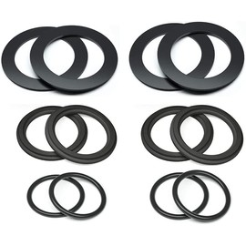 Bamkyait 25076RP Washer and Ring Kit for 1-1/2in Fittings, O-Ring Rubber Washer for Intex Pool Plunger Valves and Intex Replacement Gasket 10745, 10262 and 10255 (12 pcs)