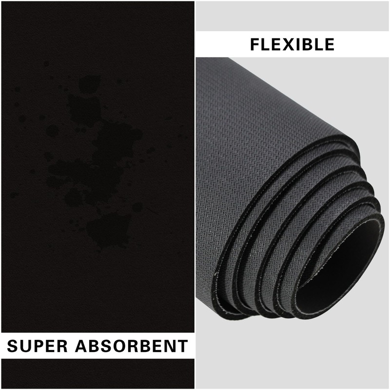 Floor Protection Mat for Electric Scooter Black 51" x 16"