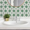20 Pieces Tile Stickers, Classic Eight-Pointed Star Tile Stickers, Green