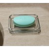 Clear Glass Soap Dish, Heavy Soap Holder for Bathroom, Sink