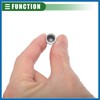 A ABSOPRO Tire Valve Stem Caps, 17mm, Aluminum Alloy, Silver