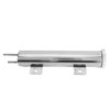 2x10in Stainless Steel Radiator Overflow Tank Recovery Bottle With Mounting