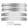 24" Stainless Steel Mud Flap Weights Pair Weight w/Backing Plate
