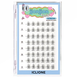[ICLIONE] jjonjon lash False Eyelashes, No Glue Required for Portions