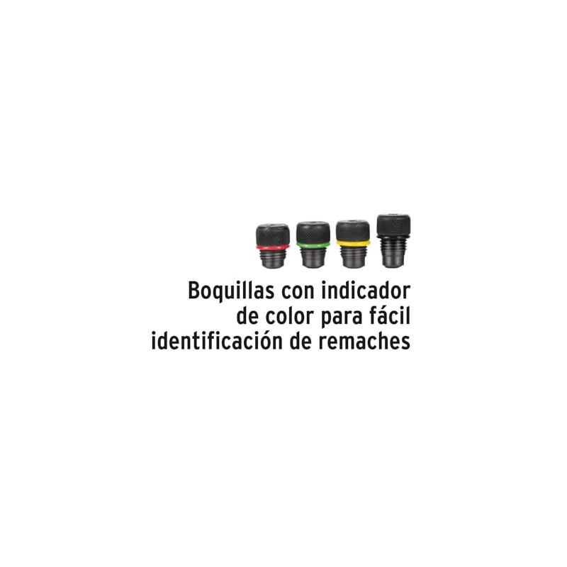 Truper Expert REX-8, Remachadora profesional 8" sistema de presión ajustable