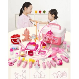 Doctors Set for Kids, Kids Doctors Sets for 3+ Year Old Boys and Girls Pretend Medical Playset with High simulation Stethoscope Educational Toys Dentist Toys Gifts