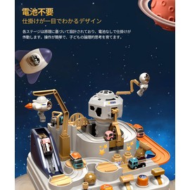 Car Toy, Vehicle Toy, Educational Toy, 3/4/5/6 Years Old, Space Race, Great Adventure, No Batteries Required, Parent-child Play, Fingertip Training, Girls, Boys, Children, Popular, Birthday Gift,
