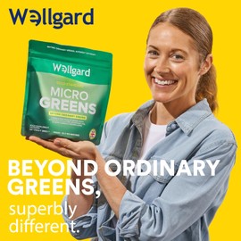 Wellgard Micro Greens 300 Grams – Greens Powder, 57 Ingredients, 84 Scientifically Proven Health Benefits, Super Greens Powder