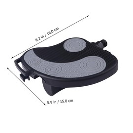 FRCOLOR 1 Pair Non Skid Bike Pedals with Strap Easy to Install Exercise Bike Pedals Durable Design for Comfort and Safety Random Pattern for Long Rides