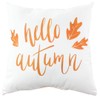 College Covers Hello Autumn Fall Décor Pillow, 16" X 16",
