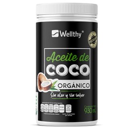 Aceite de Coco Certificado Orgánico 930ml, sin sabor y sin olor, primer prensado en frio, certificado orgánico nacional e internacional.