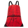 HOLYLUCK Mochila con cordón para deporte y gimnasio, cordón, Metálico-Rojo,