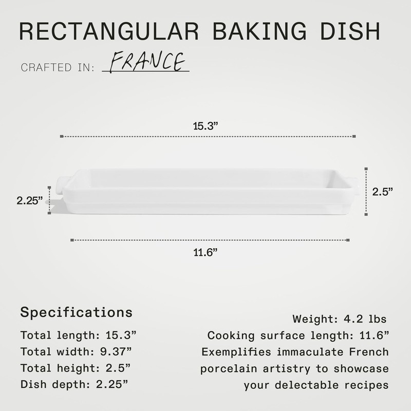 Made In Cookware - Rectangular Baking Dish - White -