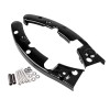 Unbranded Gloss Black Rear Fender Support Brackets For Harley Road