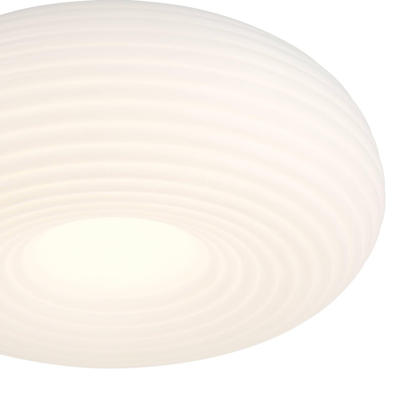 Possini Euro Design Sandringham 13 3/4" Wide Sanded White LED