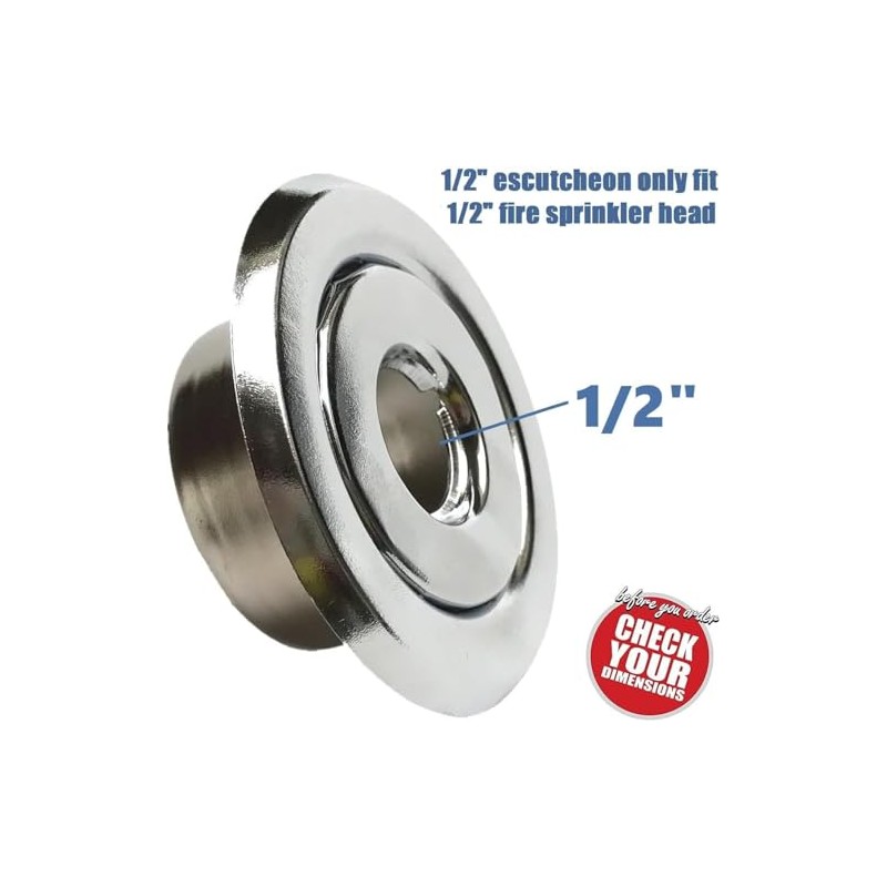 UCCKEYI Fire Sprinkler Head Escutcheon Plate Standard Cover Trim Ring