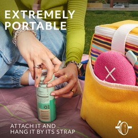 ULTIMATE EARS MINIROLL Ultra-Portable Waterproof Bluetooth Speaker, Big Bass, IP67 Dustproof, 40 m (131 ft) Range - Calming Pink