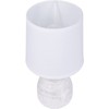 BRUBAKER Table Lamp Bedside Lamp 28 cm White Ceramic Lamp