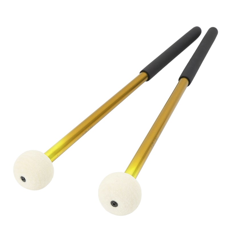 2 Pcs Timpani Mallet Soft Wool Felt Head Anti Slip