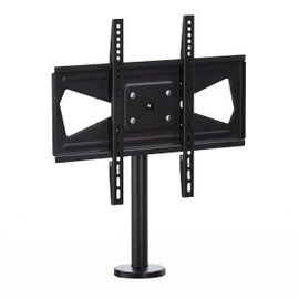 Safco Products 2144BL Tabletop TV Mount, Swivel, for Flat Screen TVs 32"-55", Black