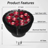 LXTaoler 54W 18 LED Infrared Light, 660nm and 850nm