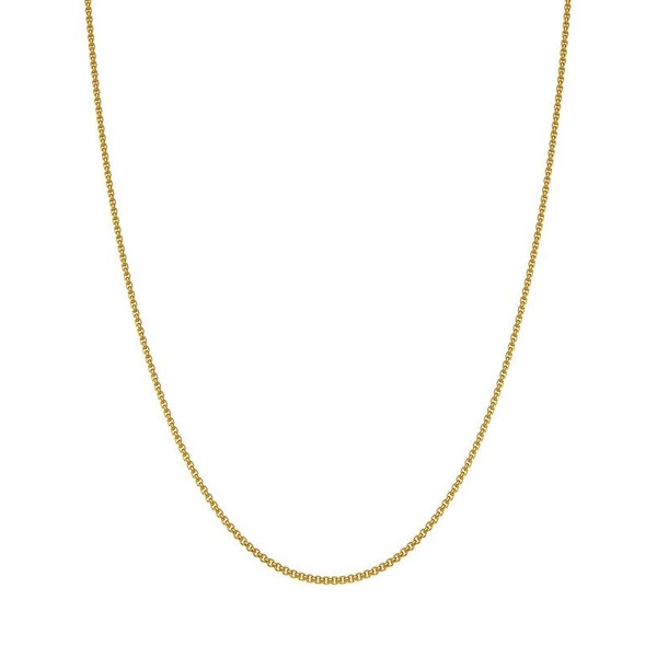 nometo 18K Gold Over Box Necklace Chain 2.5mm Box Chain