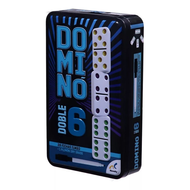 Novelty Juego De Mesa Novelty Domino Doble 6 Con 28