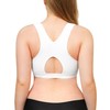 Wonderience Post-Surgical Bra Wide Adjustable Straps with Front Closure Wirefree