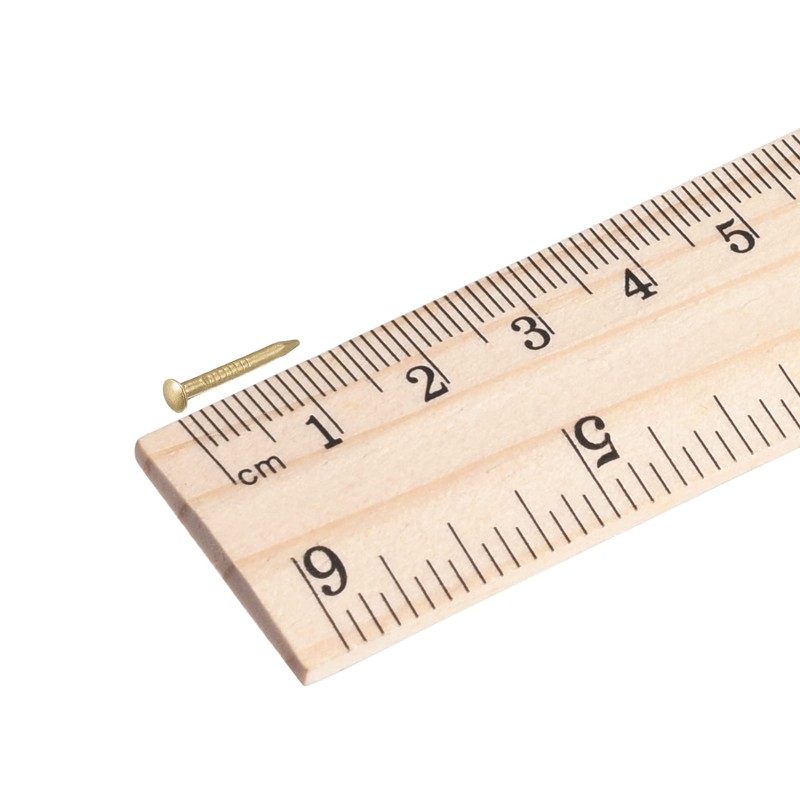 sourcing map Small Tiny Brass Nails 1.2x12mm for DIY Decorative