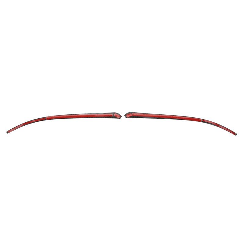 2pcs Side Rearview Mirror Trim ABS Carbon Fiber Color Wing