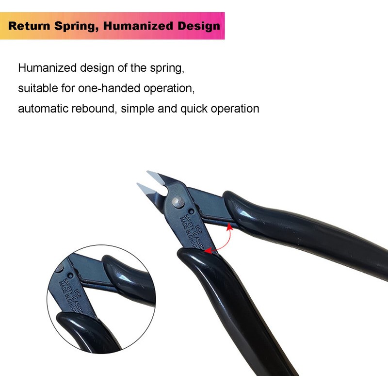 Micro Wire Flush Cutter Internal Spring 5 Inch Professional Wire