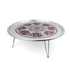 Korean Traditional Folding Snack Table – Retro Aluminum “Yang-eun Bapsang”