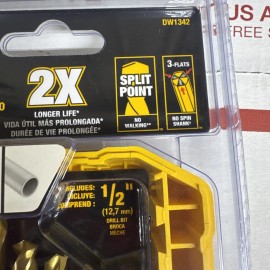 DeWalt 21-Piece DRILL BIT SET Model # DW1342 Titanium Nitride Coating