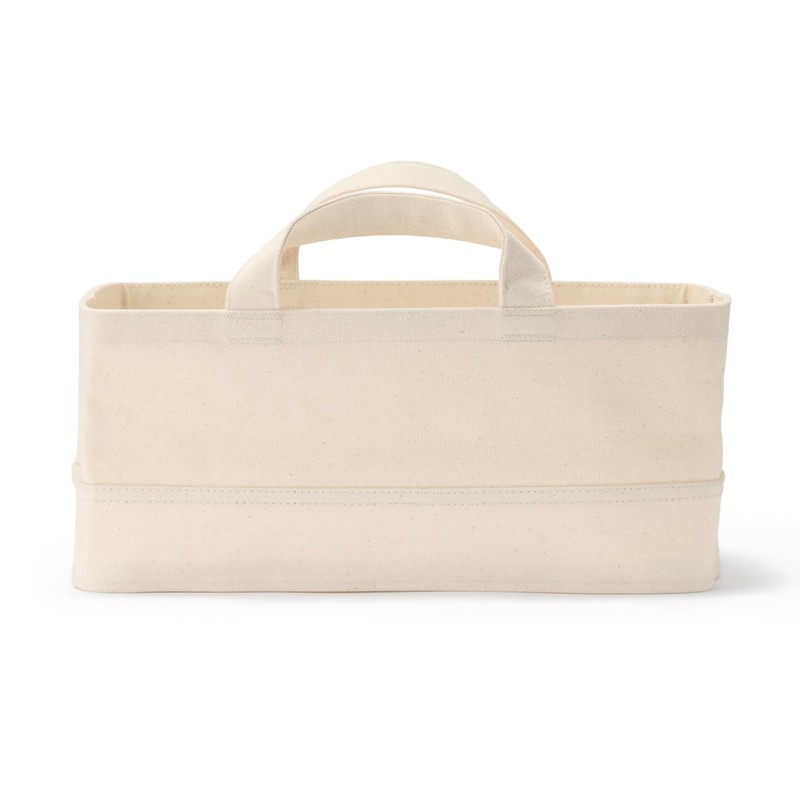 Muji 23089999 Cotton Canvas Soft Box with Handle, Slim, Small,