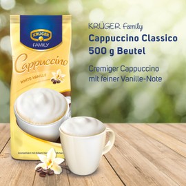 KRÜGER Family Cappuccino white (1 x 500 g) | 500g (1er Pack)