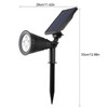 Outdoor Solar Powered Lawn Light 4LED Garden Yard Pathway Spotlight