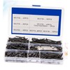 Baluue 282pcs Siding Nail High Strength Metal Screws Head Box