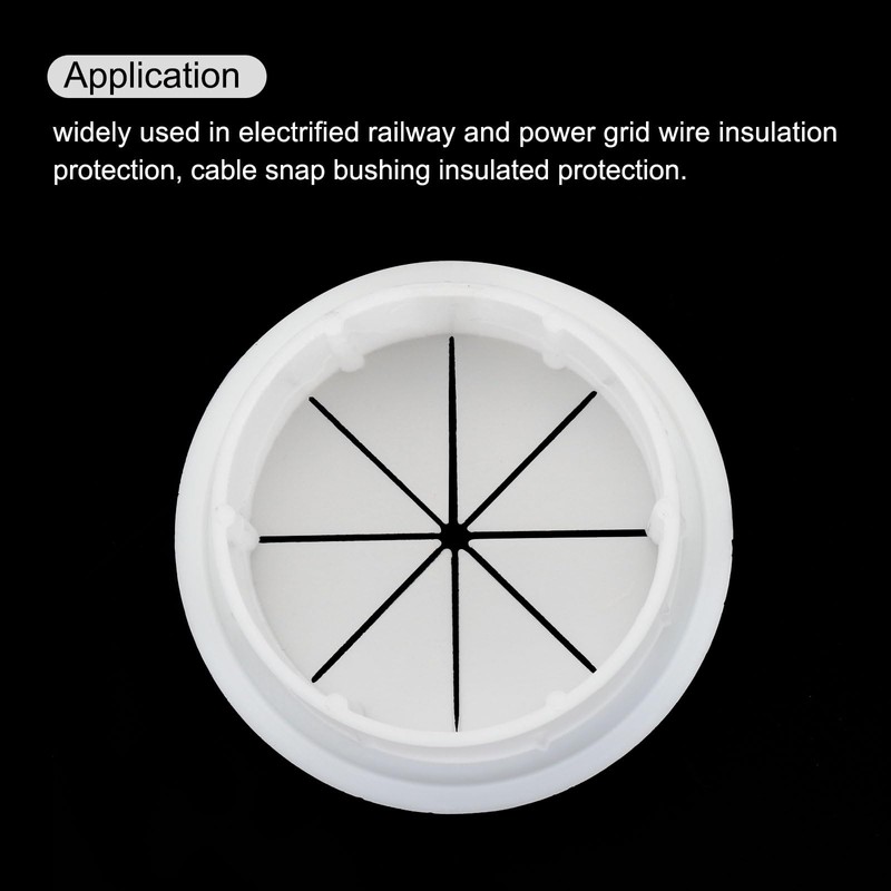 sourcing map 2pcs Cable Hose Snap Bushing Grommet Protector 50mm