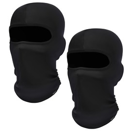 GXCROR Balaclava Breathable Face Hood Thermal Ski Mask Cycling Hat Balaclava Motorcycle for Men and Women, 2 x thin