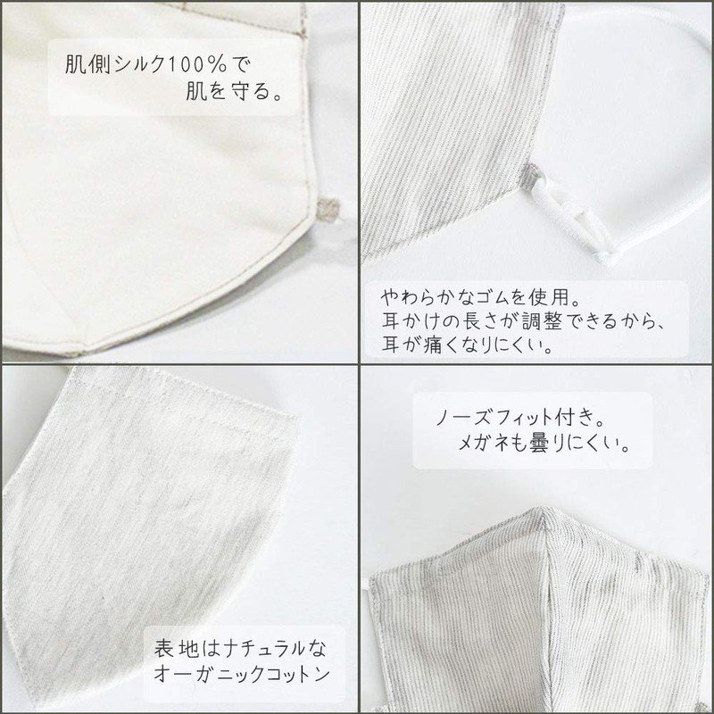 SEK Certified H12-0020_STR-SM Fabric Care Mask (Organic Cotton Type S-M