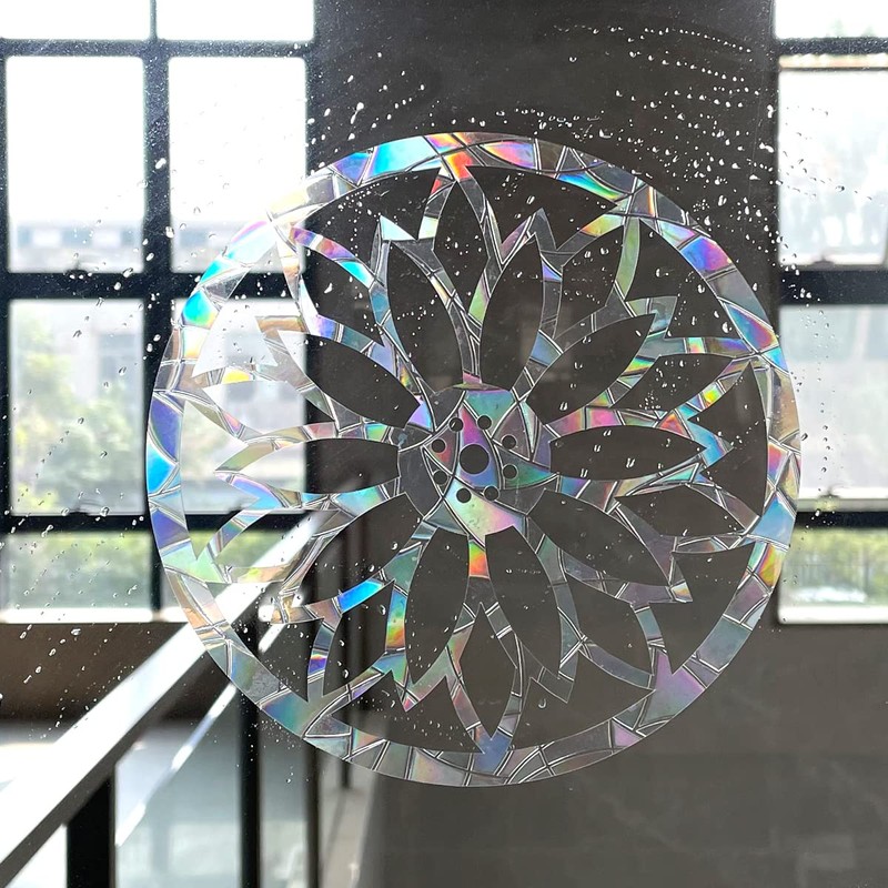 Prism Window Stickers for Bird Strikes, Anti-Collision Stickers, Prevent Birds