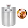 2L Beer Keg Mini Stainless Steel Beer Barrel with Spiral